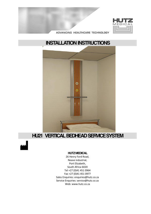 Read more about the article ASF-17<br>HU21 Vertical Bedhead Service System